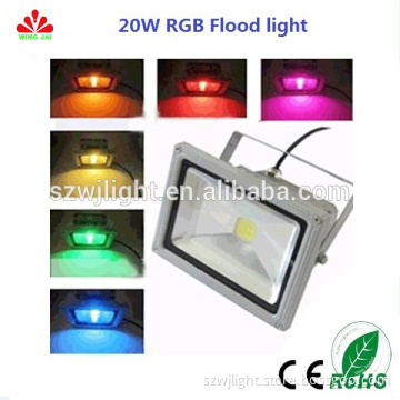 2015 Best-selling super bright ip65 outdoor infrared remote control slim 20w reflector led multi color